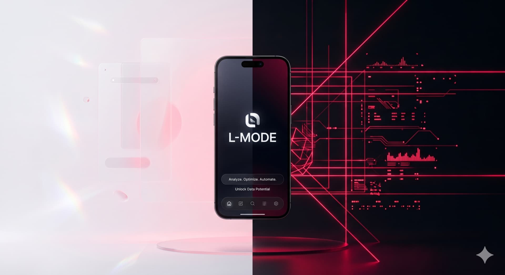 L-Mode — White Mode and Black Mode, side by side